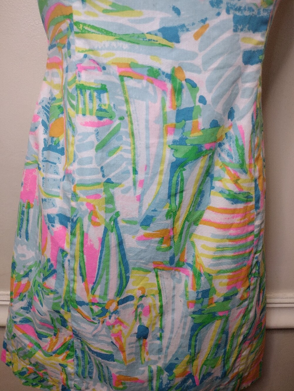 Lilly Pulitzer Sea Salt & Sun Courtney Tie Back Shift Dress Style #25570 - Picture 3 of 8
